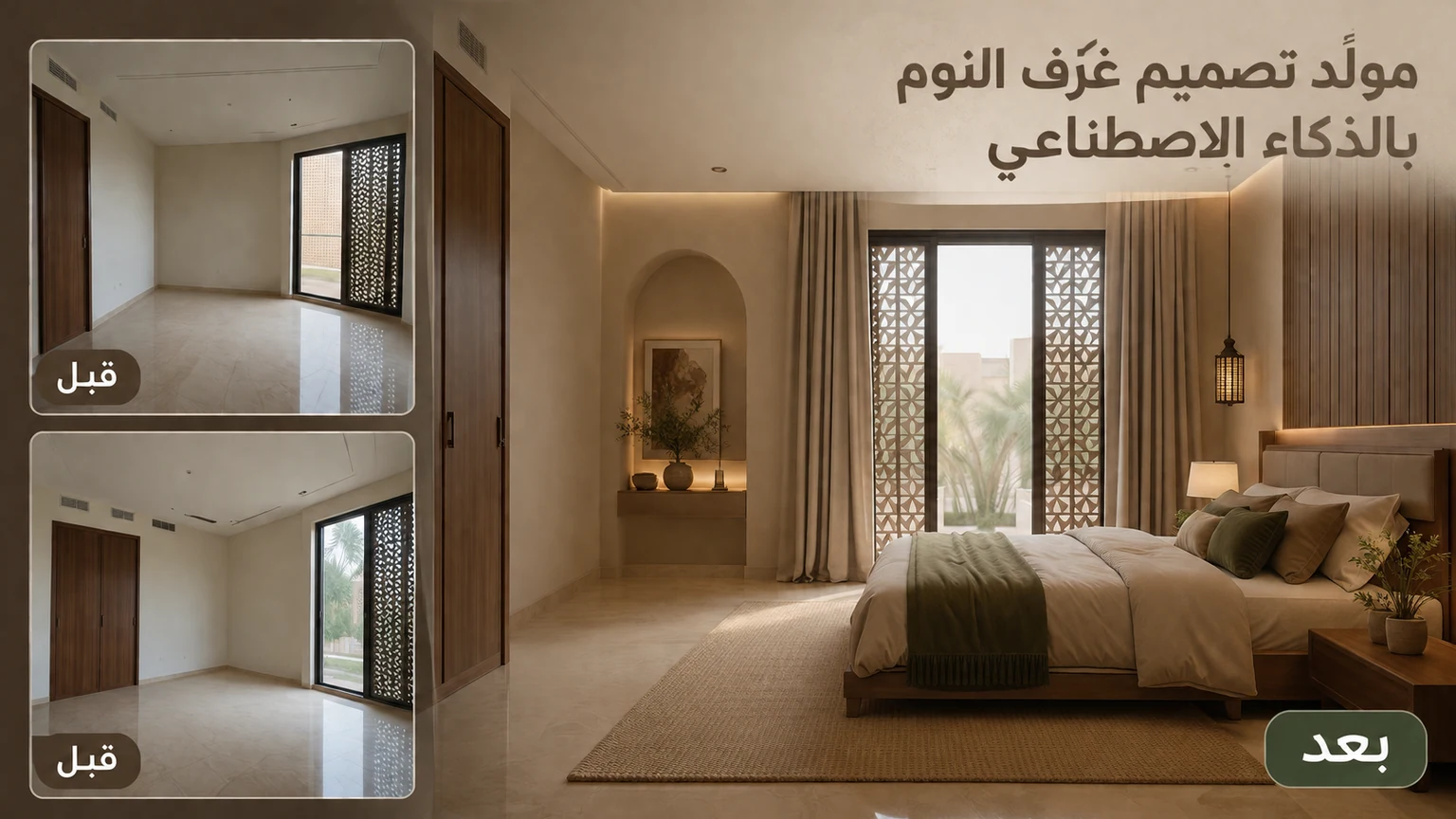 مولّد تصميم غرف النوم بالذكاء الاصطناعي