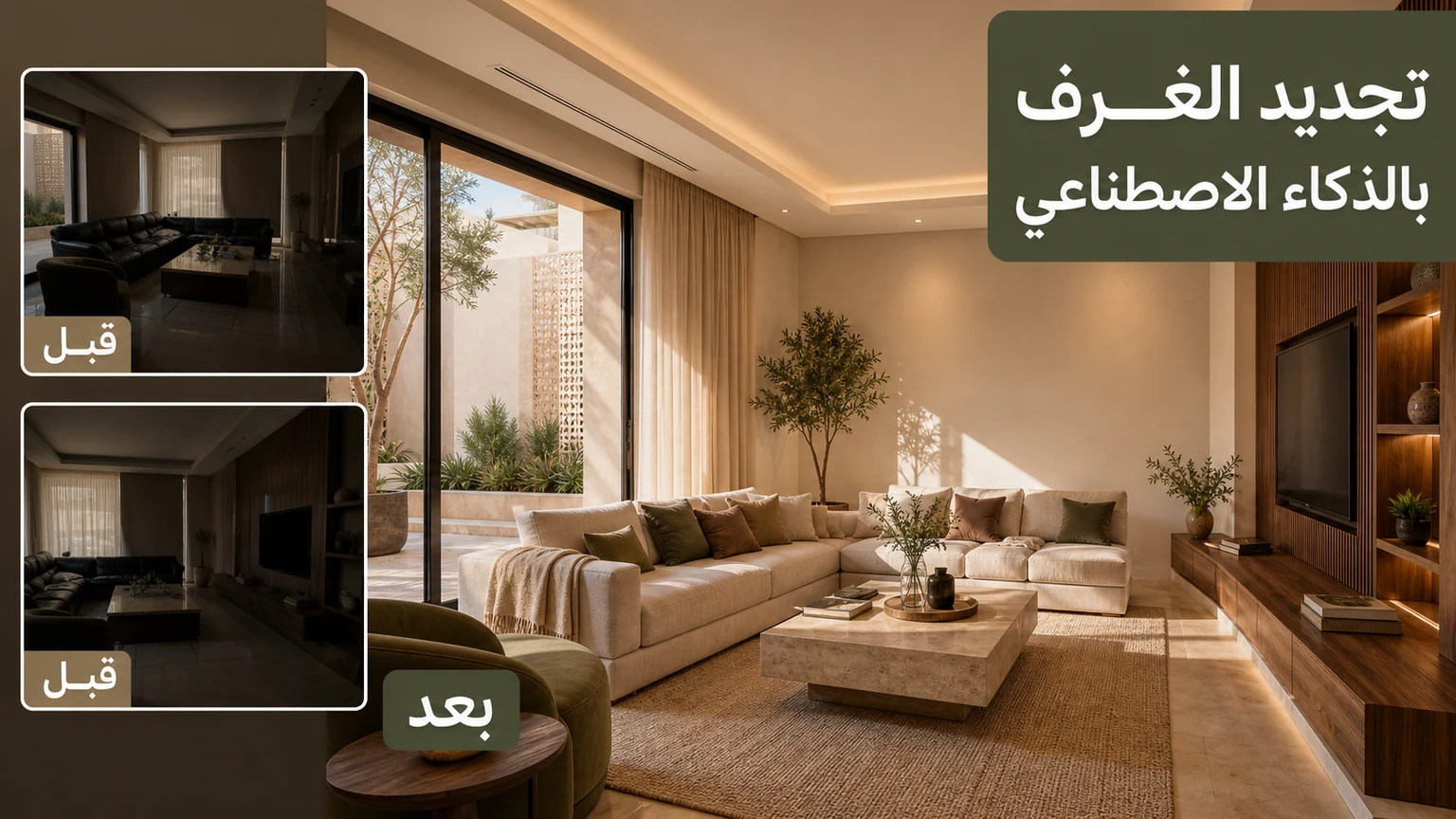 تجديد الغرف بالذكاء الاصطناعي