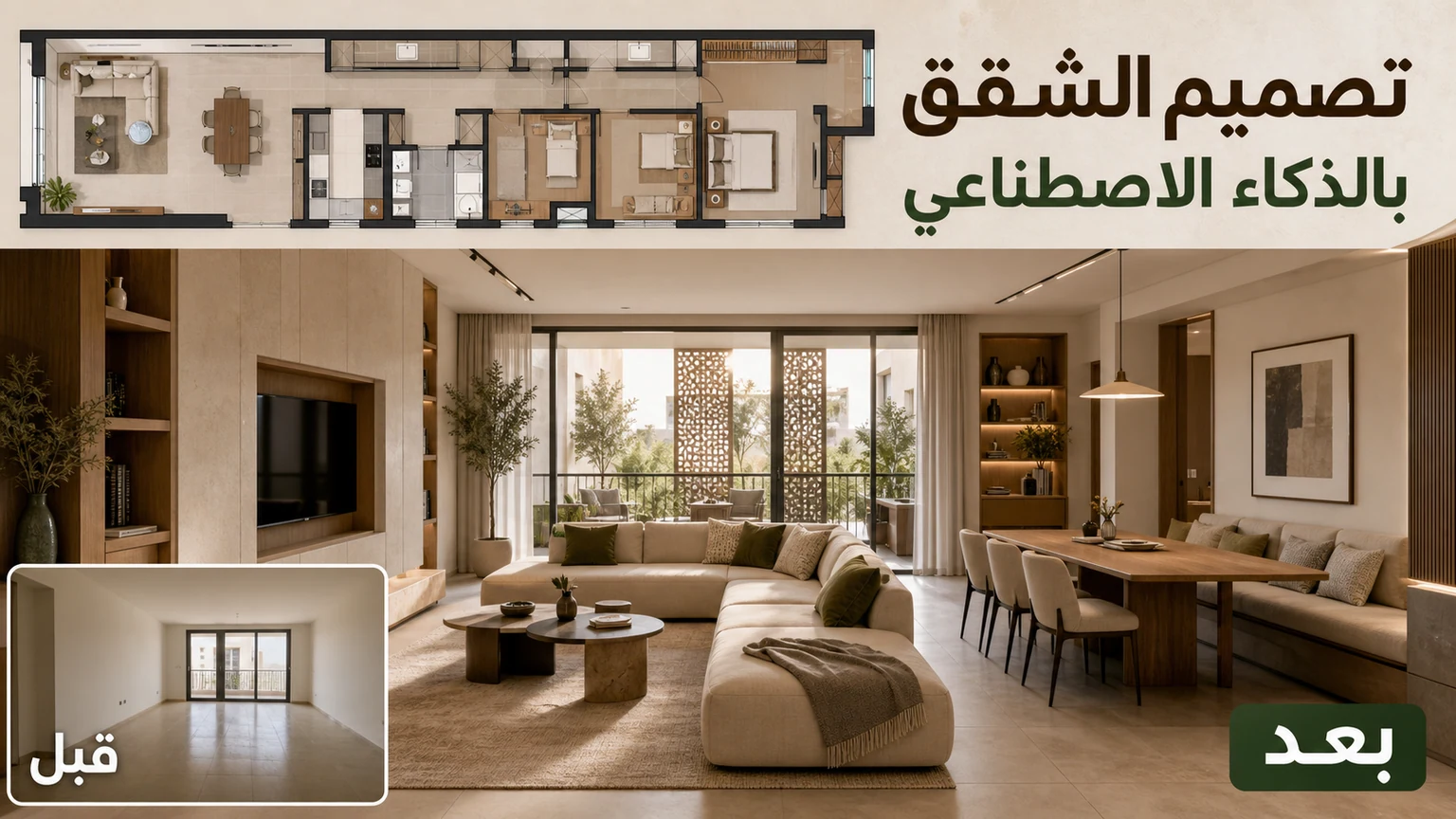 تصميم الشقق بالذكاء الاصطناعي