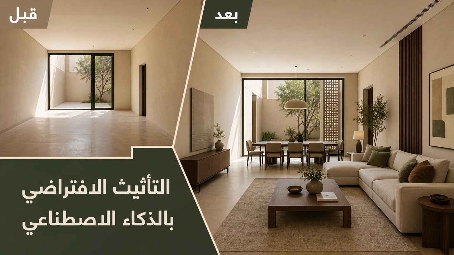 التأثيث الافتراضي بالذكاء الاصطناعي