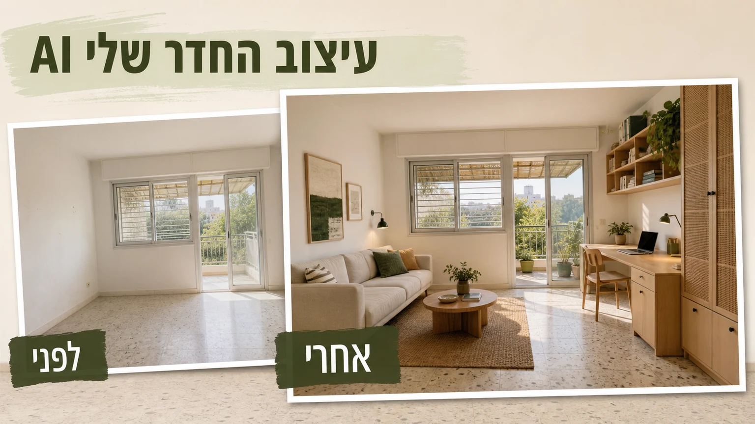 עיצוב החדר שלי AI