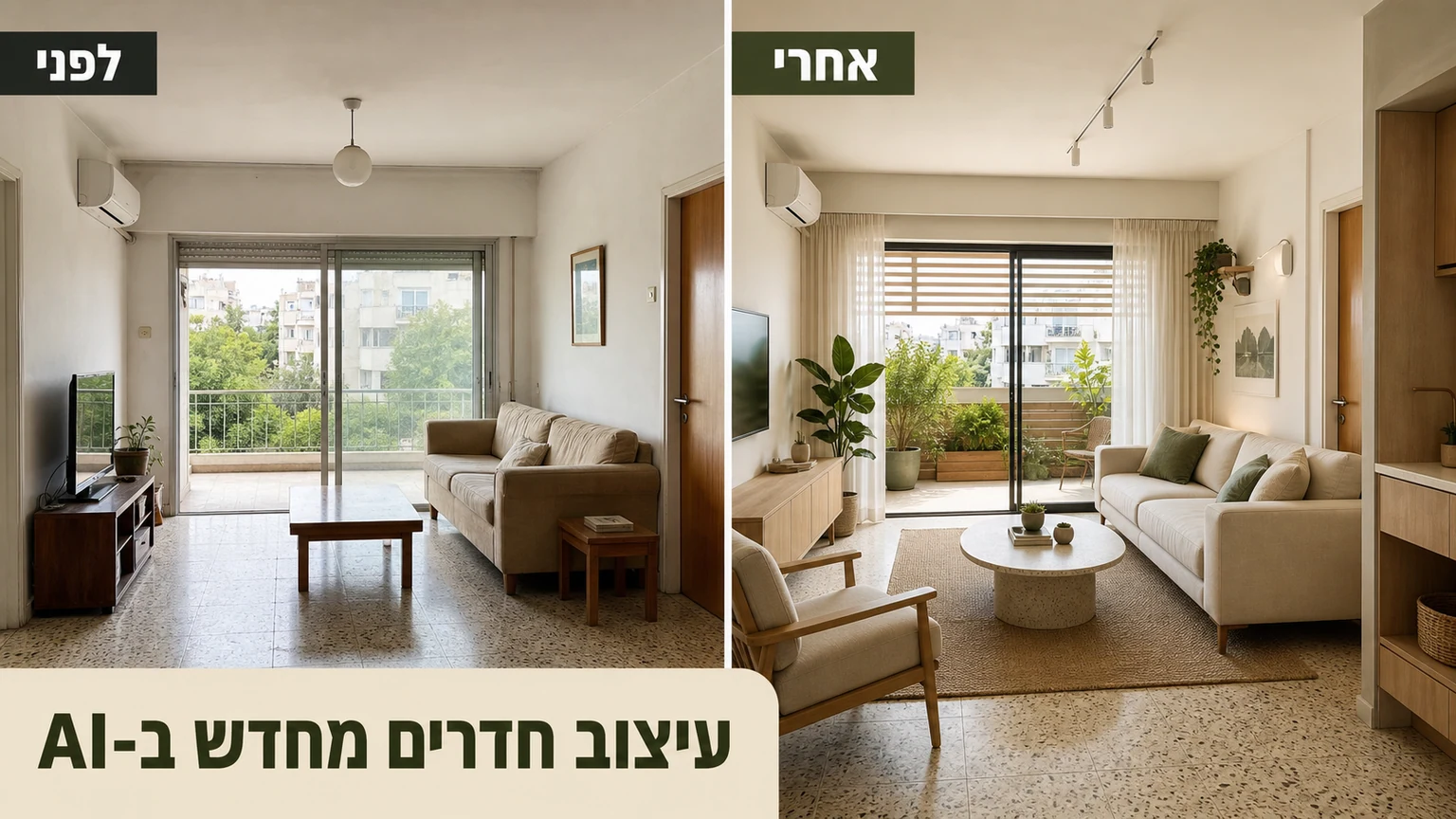 עיצוב חדרים מחדש AI