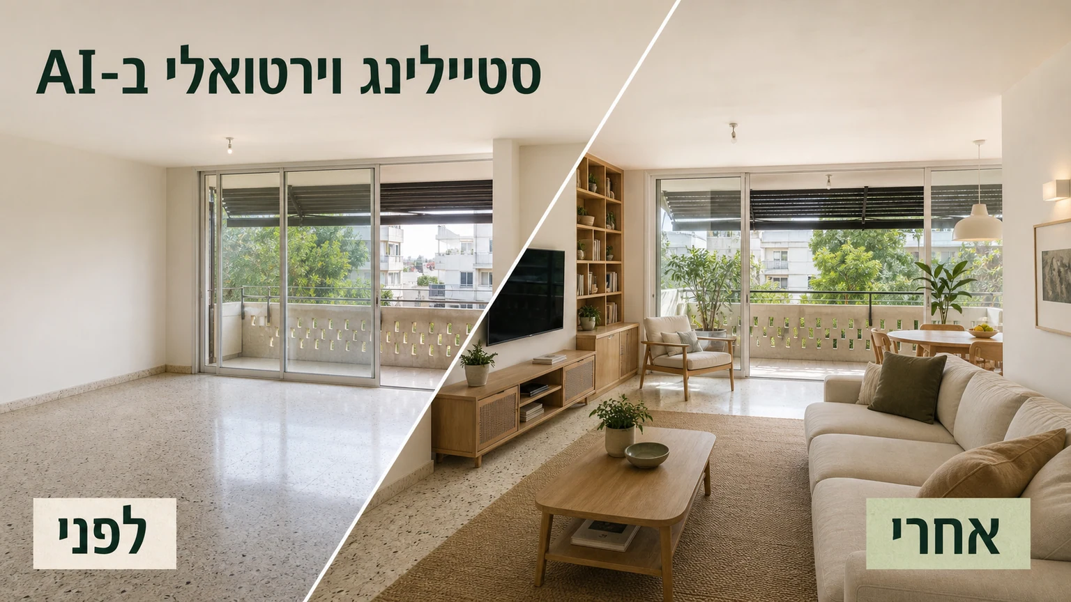 סטייג'ינג וירטואלי AI