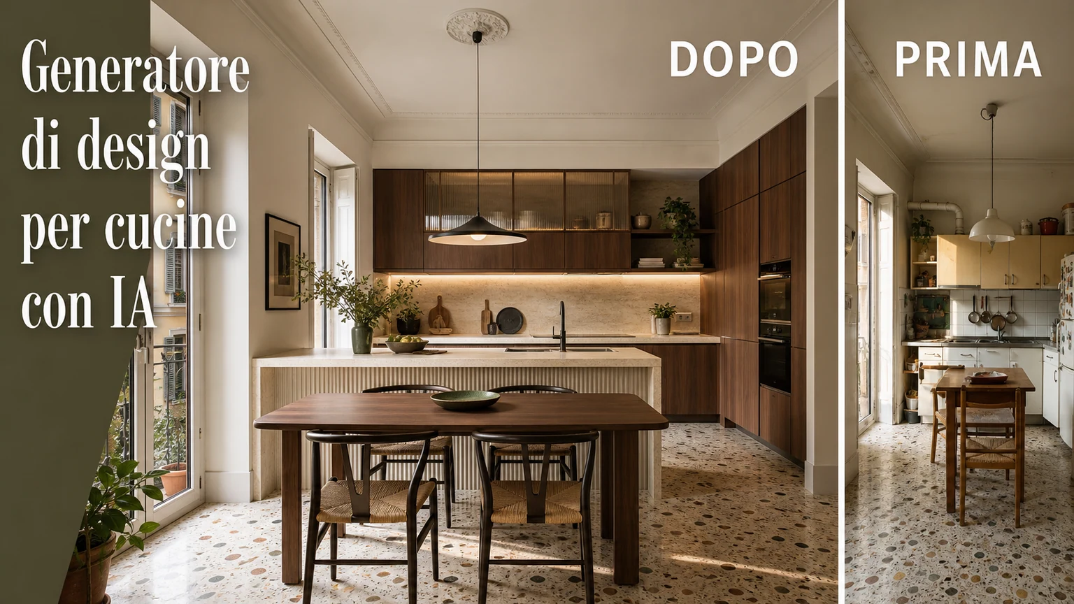 Generatore di design per cucine con IA