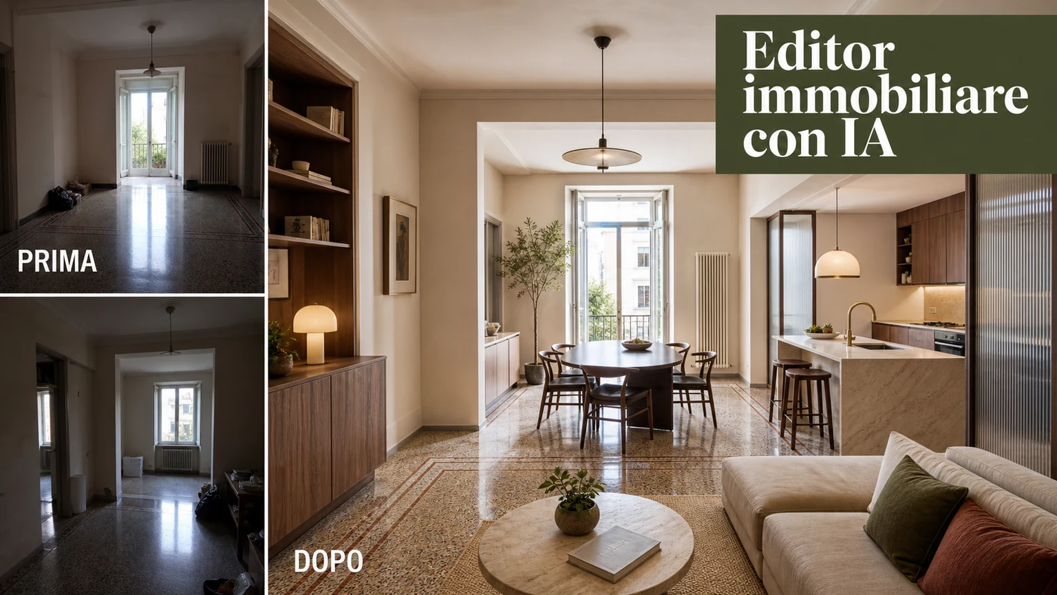 Editor immobiliare con IA
