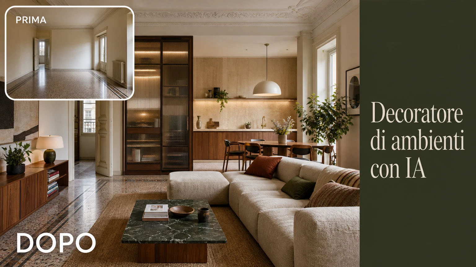 Decoratore di ambienti con IA