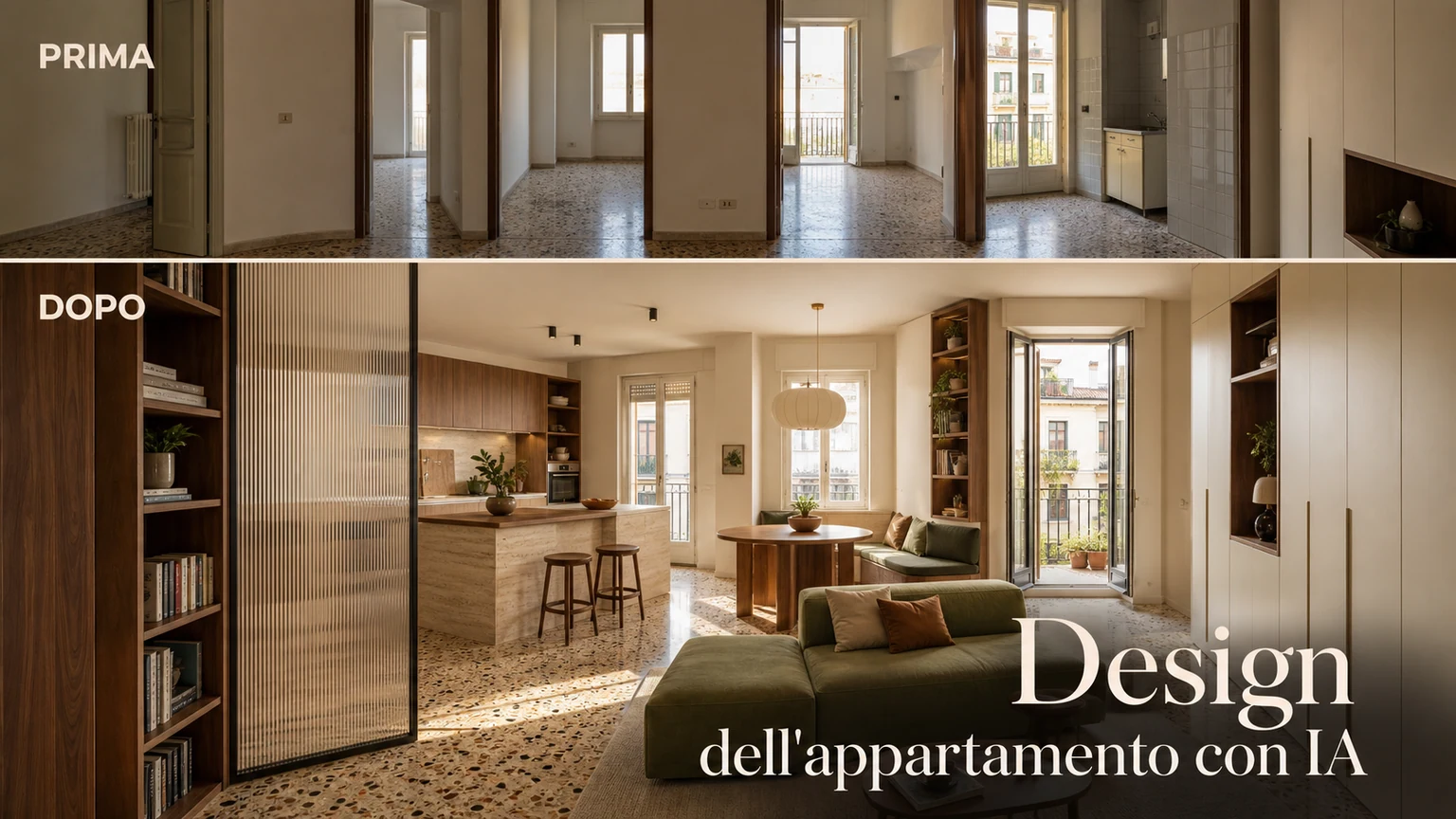 Design dell'appartamento con IA
