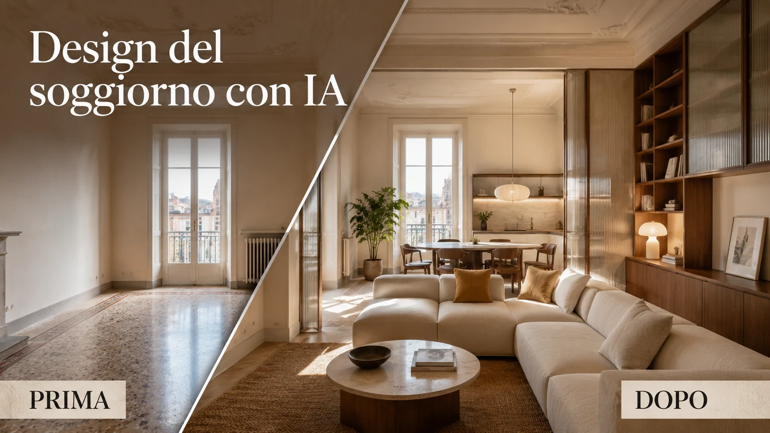 Design del soggiorno con IA