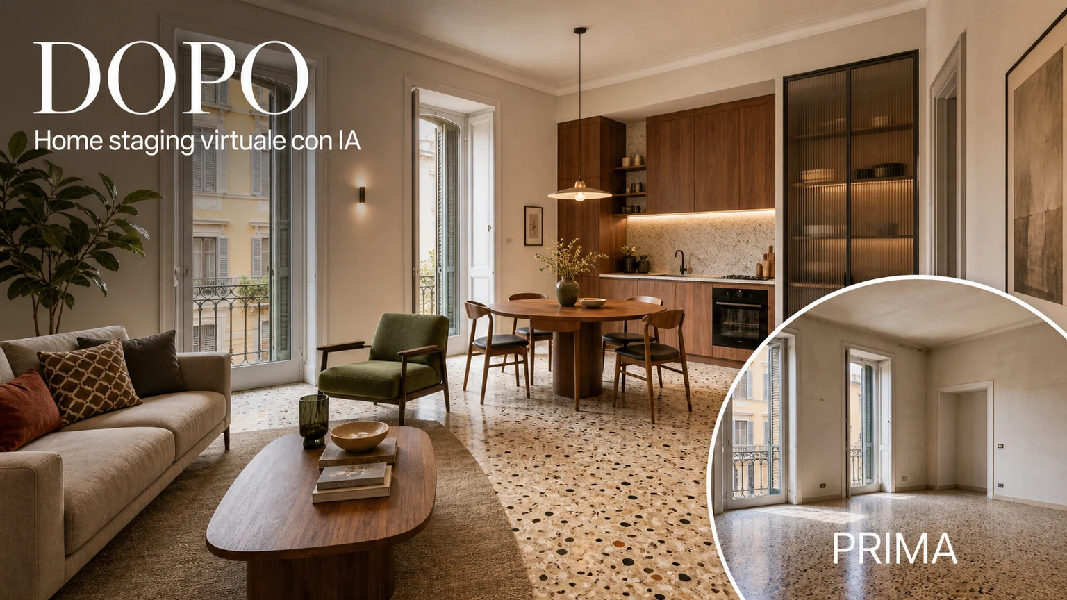 Home staging virtuale con IA