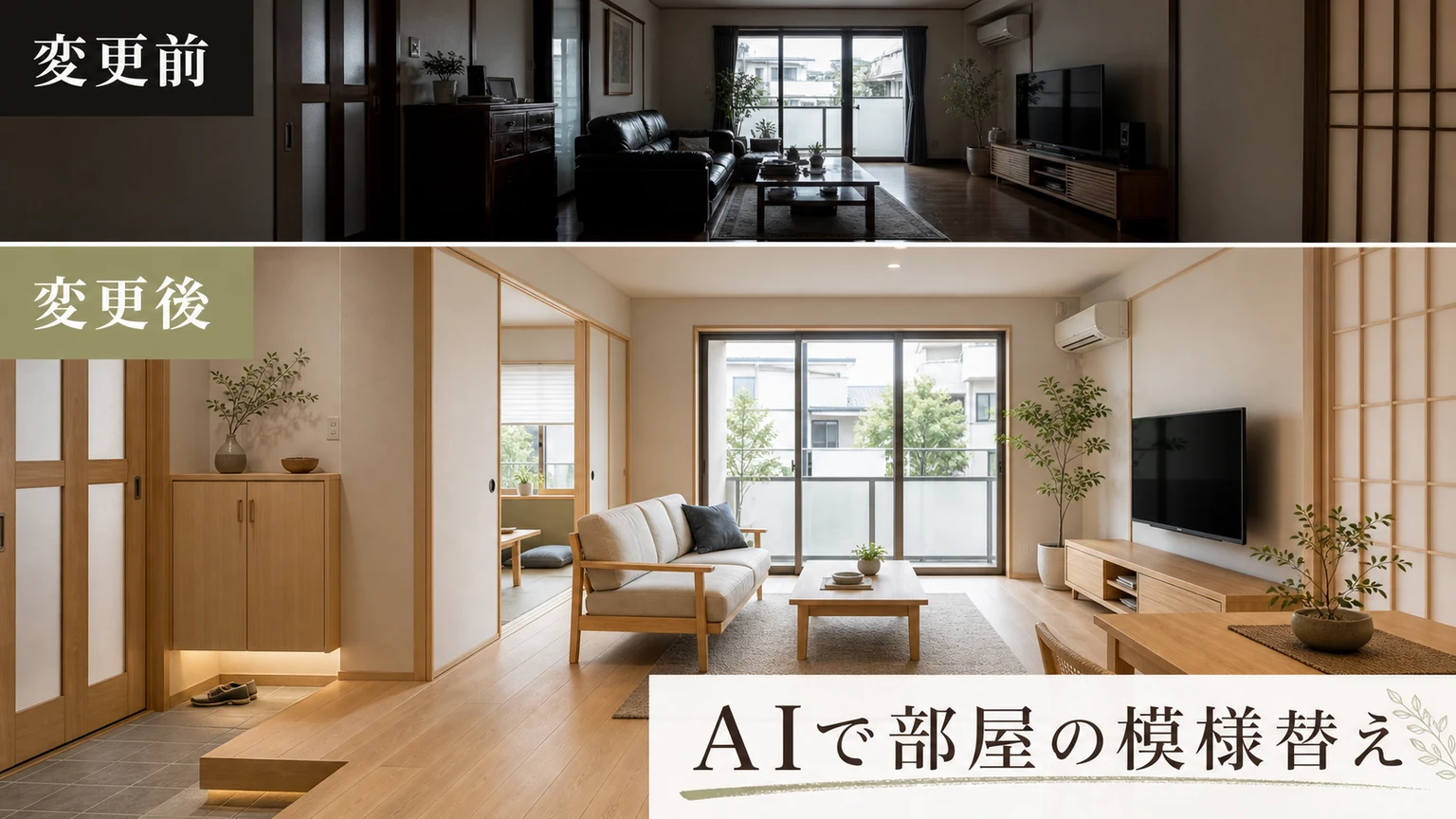 AIルームメイクオーバー