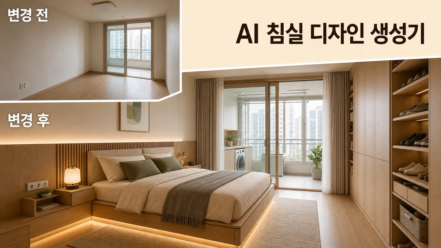 AI 침실 디자인 생성기